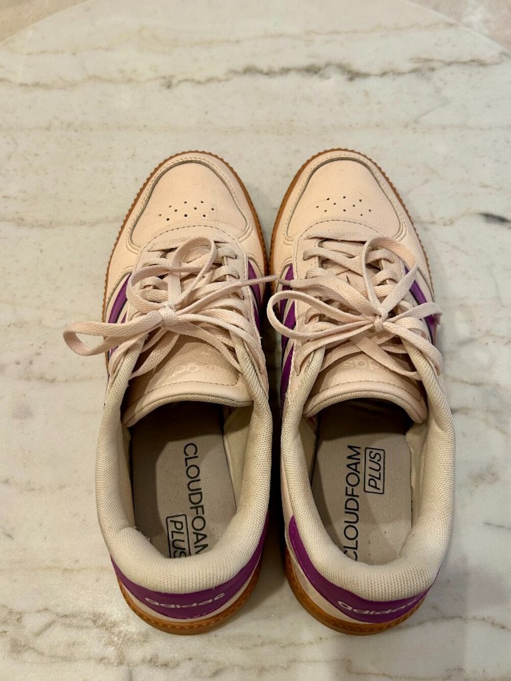 Adidas Breaknet Sleek Sneaker in Purple Stripe - Picture 4 of 5
